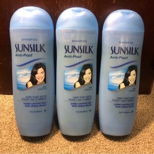 X3 Sunsilk Hairapy Anti Poof Shampoo w/ Jojoba Oil, Controls Poofy Hair, 12oz
